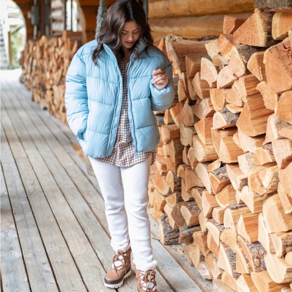 Noize Women's Light Blue Puffer Jacket